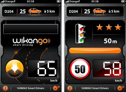 Wikango sur iPhone - L'avertisseur de radars gratuit en première place sur l'App Store
