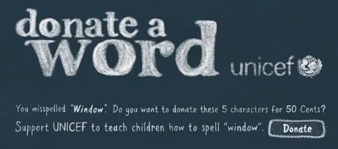 Donate a Word - Une campagne de Google Chrome pour l'UNICEF
