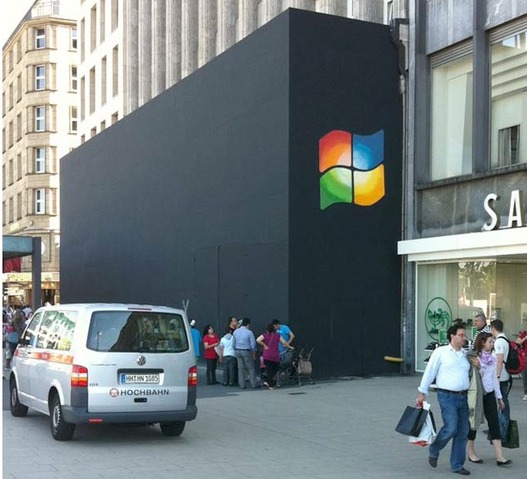 Un Apple Store aux couleurs de Windows