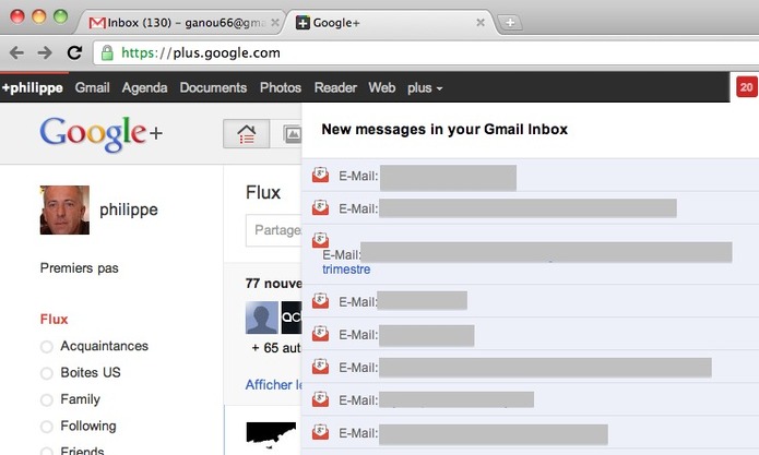 L'extension Gmail pour Google +, il ne manquait que ça pour rester collé à Google +