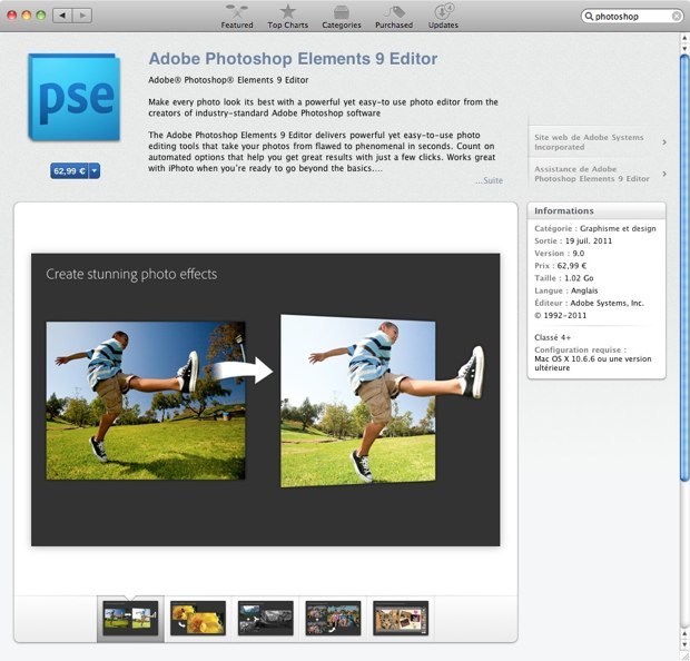 Adobe désormais présent sur le Mac App Store