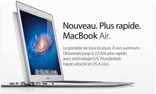 Les nouveaux Macbook Air sont là