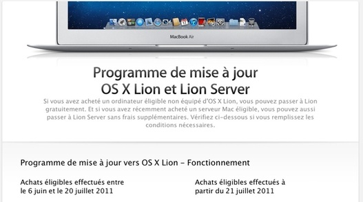 Télécharger Mac OS X Lion gratuitement pour les nouveaux Mac User