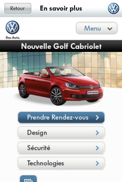 (sponso) Choisissez votre nouvelle Golf Cabriolet sur votre smartphone grâce à la réalité augmentée