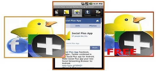 Social Plus pour Android - Facebook, Google Plus, Twitter, LinkedIn et Tumblr sur une seule application  et bientôt sur iPhone et iPad