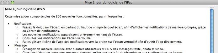 Télécharger iOS 5 pour iPhone, iPad et iPod Touch