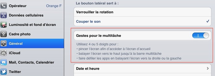 iPad sous iOS 5 - Des onglets dans Safari et une nouvelle gestuelle