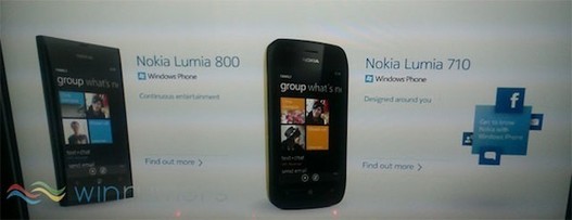 Windows Phone 7 - Nokia devrait annoncer les Lumia 710 et 800 pour la Nokia World