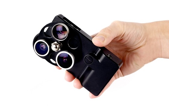 iPhone Lens Dial - 3 objectifs photo en 1 pour iPhone
