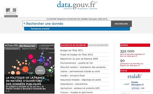 Data.gouv.fr - Transparence de données du Gouvernement Français