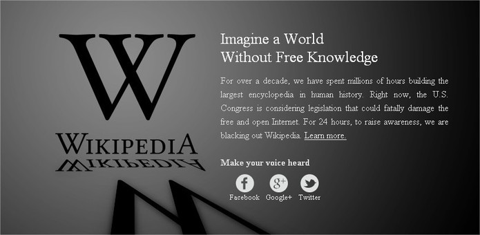 SOPA - Le Web US est en berne