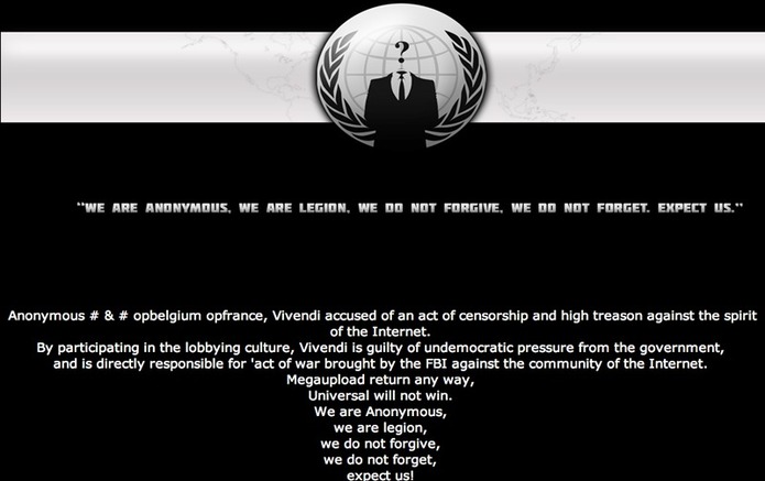 World War Web : Anonymous & Co vs. Cop & Majors