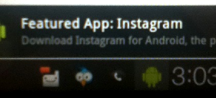 Instagram pour Android - ça arrive