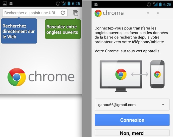 Google Chrome pour Android est disponible