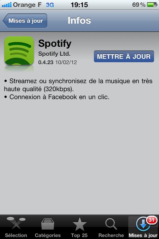 Spotify fait grimper la qualité audio de son application iOS