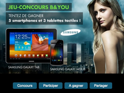 B&YOU offre 5 Galaxy Nexus et 3 Galaxy Tab