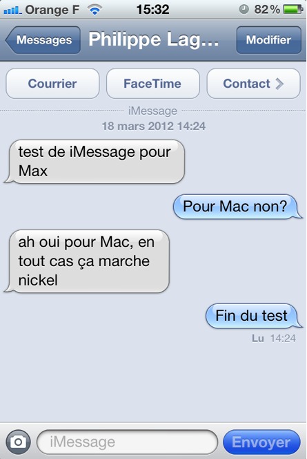 iMessage maintenant sur Mac