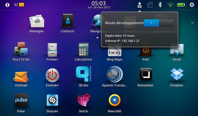 Installer des applications Android sur sa Playbook depuis un Mac