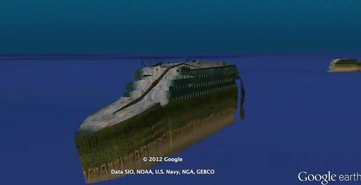 Visite du Titanic en 3D sur Google Earth