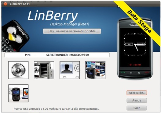 LinBerry - Le Blackberry Desktop Manager pour Linux