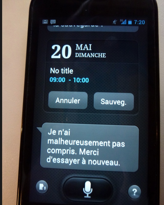 L'application S Voix (S Voice) du Galaxy S3 est maintenant sur mon Nexus S
