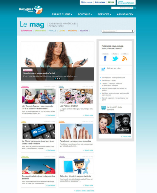 Le Mag - Bouygues Telecom lance son webzine