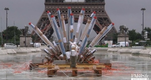 Feu d'artifice de Paris du 14 juillet 2012 en direct du Trocadéro