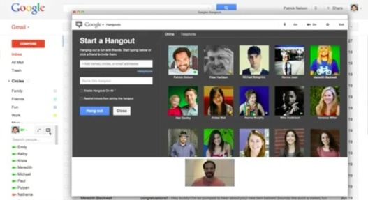 Le chat vidéo avec Hangouts arrive dans Gmail