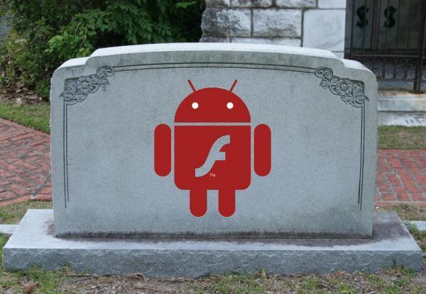 Flash pour Android c'est terminé