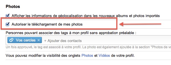 Google+ - Attention à vos photos