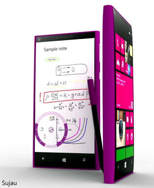 Un Nokia Lumia OneNote sous Windows Phone 8 - Une bien belle idée :)