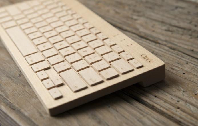 Orée, le clavier high tech en bois massif, made in France