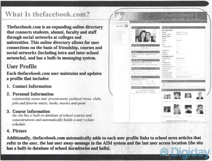 Quand Facebook était TheFacebook en 2004