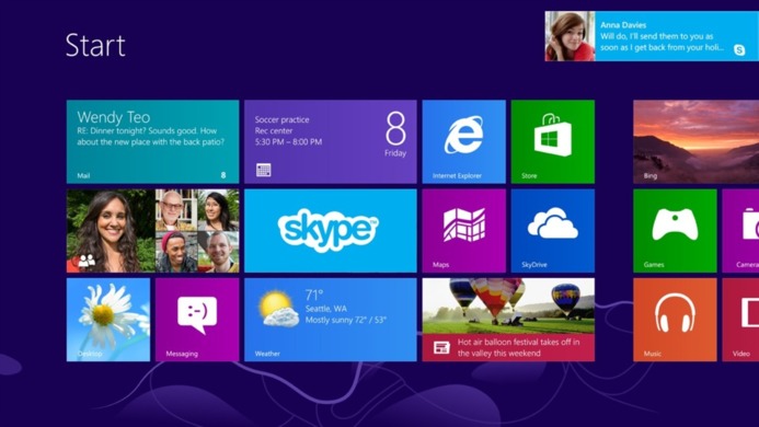 Microsoft lève le voile sur l'application Skype pour Windows 8