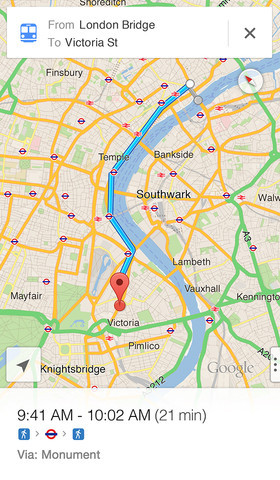 iOS - L'application Google Maps signe son grand retour sur iPhone