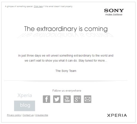 Sony Xperia Z - Première apparition au CES 2013
