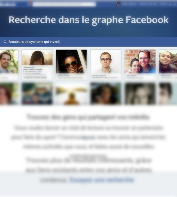 Facebook Graph Search - Un moteur de recherche Facebook pour rechercher du contenu partagé