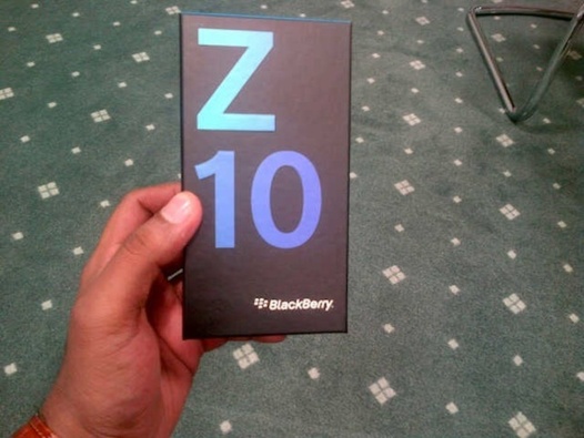 Le Blackberry Z10 se met en boite