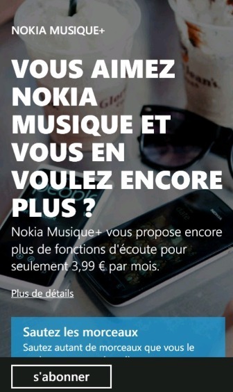 Nokia Musique+ est disponible en France