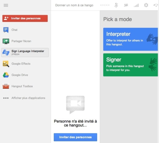 Le langage des signes arrive sur Google+ Hangouts