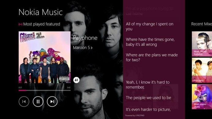 L'application Nokia Music débarque sur Windows 8 et Windows RT
