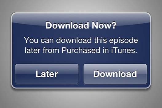 Apple - Une nouvelle option "Télécharger plus tard ou maintenant" va arriver sur iTunes Store