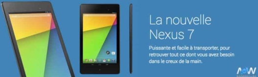 La Nexus 7 cuvée 2013 est arrivée