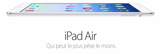 Apple annonce l'iPad Air, une tablette Ovni