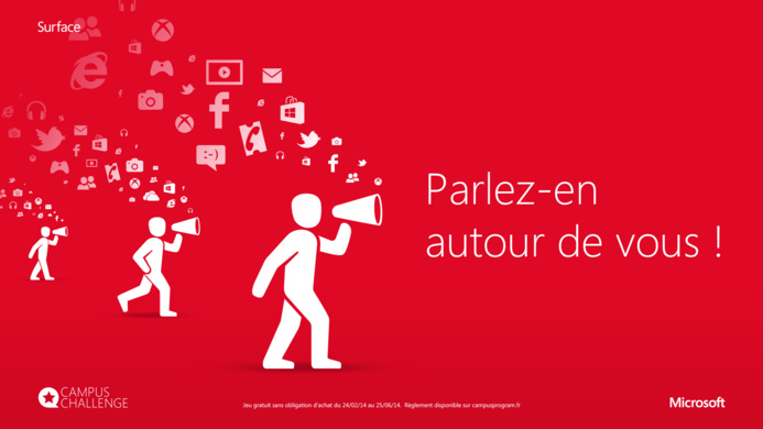 Microsoft Campus Challenge - Une Surface 2 offerte ça vous intéresse ? Microsoft Campus Challenge - Une Surface 2 offerte ça vous intéresse ?