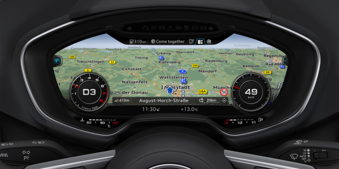 Démonstration de l'Audi Virtual Cockpit (Vidéo)