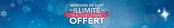 Week-end de surf gratuit et illimité pour tous les clients Bouygues Telecom