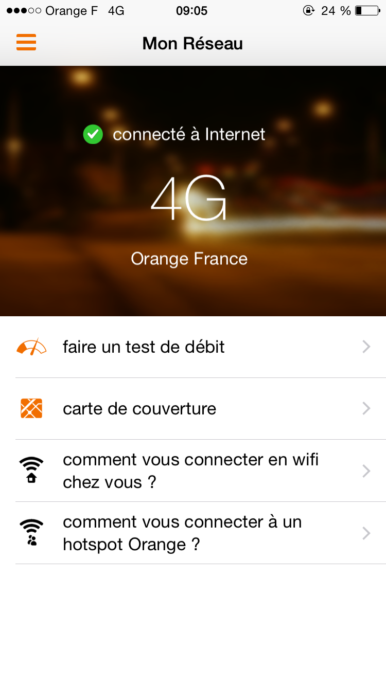 Mon Réseau - Orange améliore son application iOS et Android