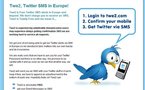 Twe2 - SMS gratuits pour Twitter