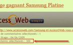 Samsung Platine - Le gagnant est ....